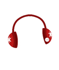 Winter Earmuffs Sticker by czasnabutypl