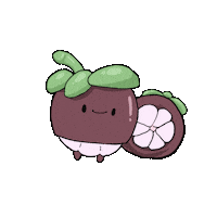 ExoticFoodThailand cute mangosteen exoticfood exoticfoodthailand Sticker