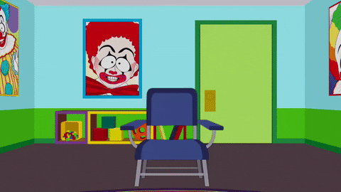 clown counselor GIF by South Park 
