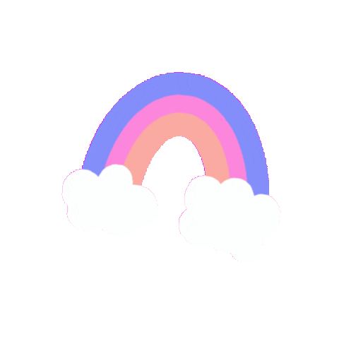 Faceless_jade pink rainbow new post post Sticker