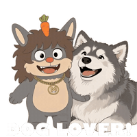 Dog Waving Sticker