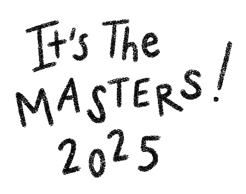 The Masters Golf Sticker by Catharina Stewart