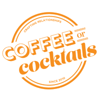 Coffee Or Cocktails Sticker by Campbell Creative