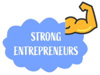 Muscle Empower Sticker by GENERATOR HdM Startup Center