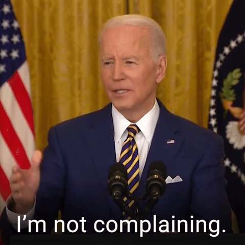 I'm not complaining.