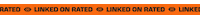 Orange Ticker Sticker by ratedglobal
