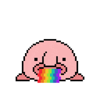 madblobs rainbow blob blobfish madblobs GIF