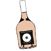 Frenchbeaches party cheers wine rose Sticker