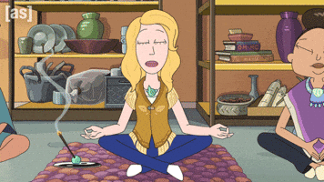 Rick And Morty Yoga GIF by Adult Swim