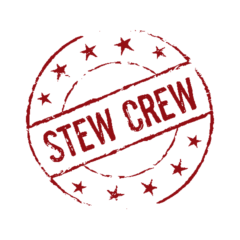 stew_crew running run approved hard Sticker