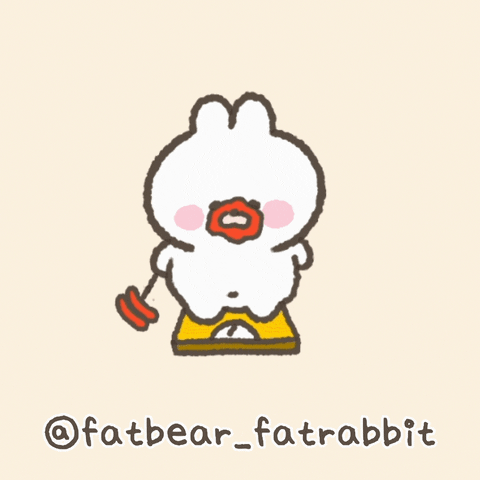 fatbear_fatrabbit giphyupload rabbit diet gfriend GIF