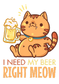 New York Cat Sticker by Izakaya Juraku