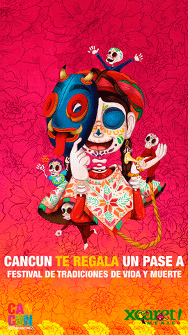 Xcaret Festival Vida Y Muerte GIF by Sitio Cancun