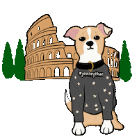 Dog Travel Sticker by Stefanie Shank