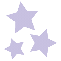 Lilac Stars Sticker by Bubblegum Balloons