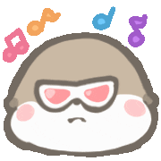 chuchuotter music cool rock chill Sticker