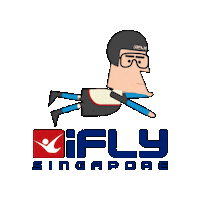 Fly Indoorskydiving Sticker by iFly Singapore