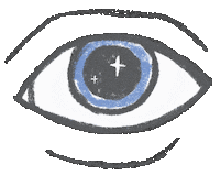 Starry Eyed Stars Sticker