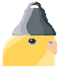 Sad Bird Sticker