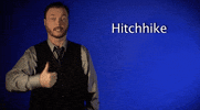 sign language hitchhike GIF by Sign with Robert