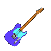guitar telecaster Sticker by @brokeguitars