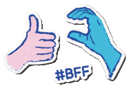 OnedayBegin love heart pink sticker Sticker