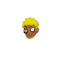 Angry Black Eye Sticker
