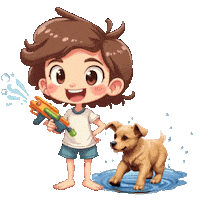 Boys Girls Cute Puppy Sticker