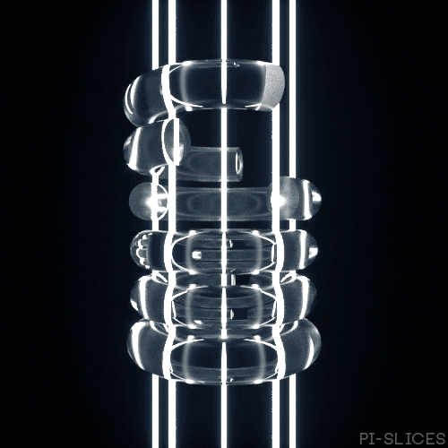 glow black and white GIF by Pi-Slices