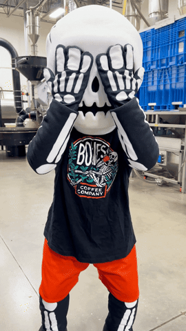 BonesCoffeeCo giphyupload coffee boo bones GIF