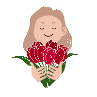 Happy Girl Sticker