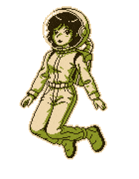 Pixel Space Sticker