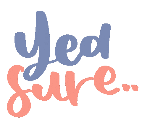 Uh Huh Lettering Sticker