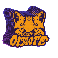 cafeocelote logo cafe marca chilena cafe ocelote Sticker