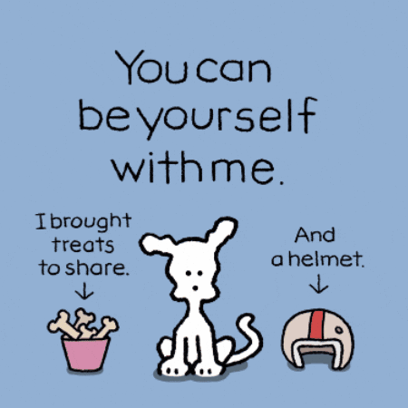 Be Yourself I Love You GIF by Chippy the Dog