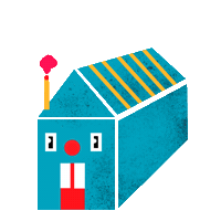 Home Sticker by María Victoria