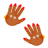 Hands Sticker by María Victoria