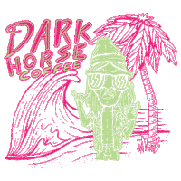 san diego shaka Sticker by Dark Horse Coffee Roasters