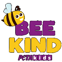 Bee Kind Sticker by PETA
