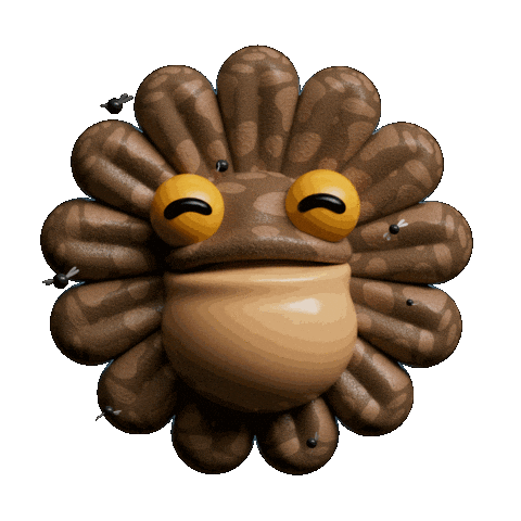 3D Flower Sticker by Evan Hilton