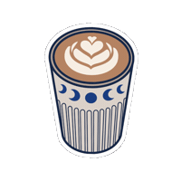 Blue Moon Coffee Sticker by Blue Luna