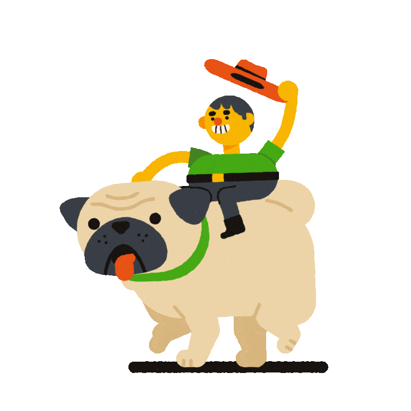 fun dog Sticker by Alberto Pozo