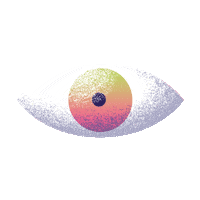 brusselsmuseums eye watching brussels blinking eye Sticker