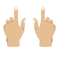 Arrow Hand Sticker