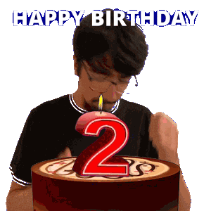 2Nd Birthday Turning 2 Sticker