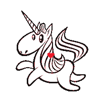 Heart Unicorn Sticker by 123Consulting