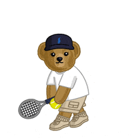 Bear Tennis GIF by Ralph Lauren Korea