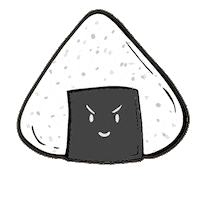 Nice To Meet You Rice Ball Sticker by DewyCreations