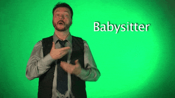 sign language babysitter GIF by Sign with Robert