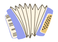 Accordion Caci Sticker by cacicakaduz